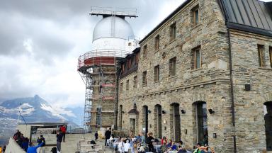 107 A Kulmhotel Gornergrat éttermi terasza